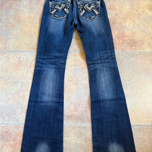 Miss Me Kids Blue Flared Jeans - Picture 4 of 5